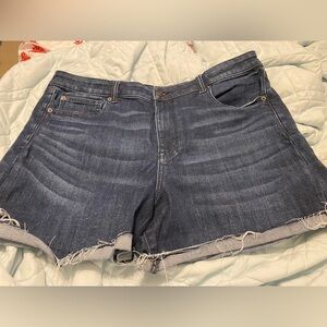 American Eagle Denim Blue Women's Shorts Size 18